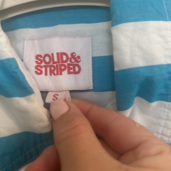 Solid and Striped cover up - Picture 2 of 2